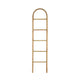 Kinu Decorative Ladder Rack with Arch Top | Natural Brown Wood | 72"