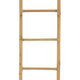 Kinu Decorative Ladder Rack with Arch Top | Natural Brown Wood | 72"