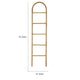 Kinu Decorative Ladder Rack with Arch Top | Natural Brown Wood | 72"