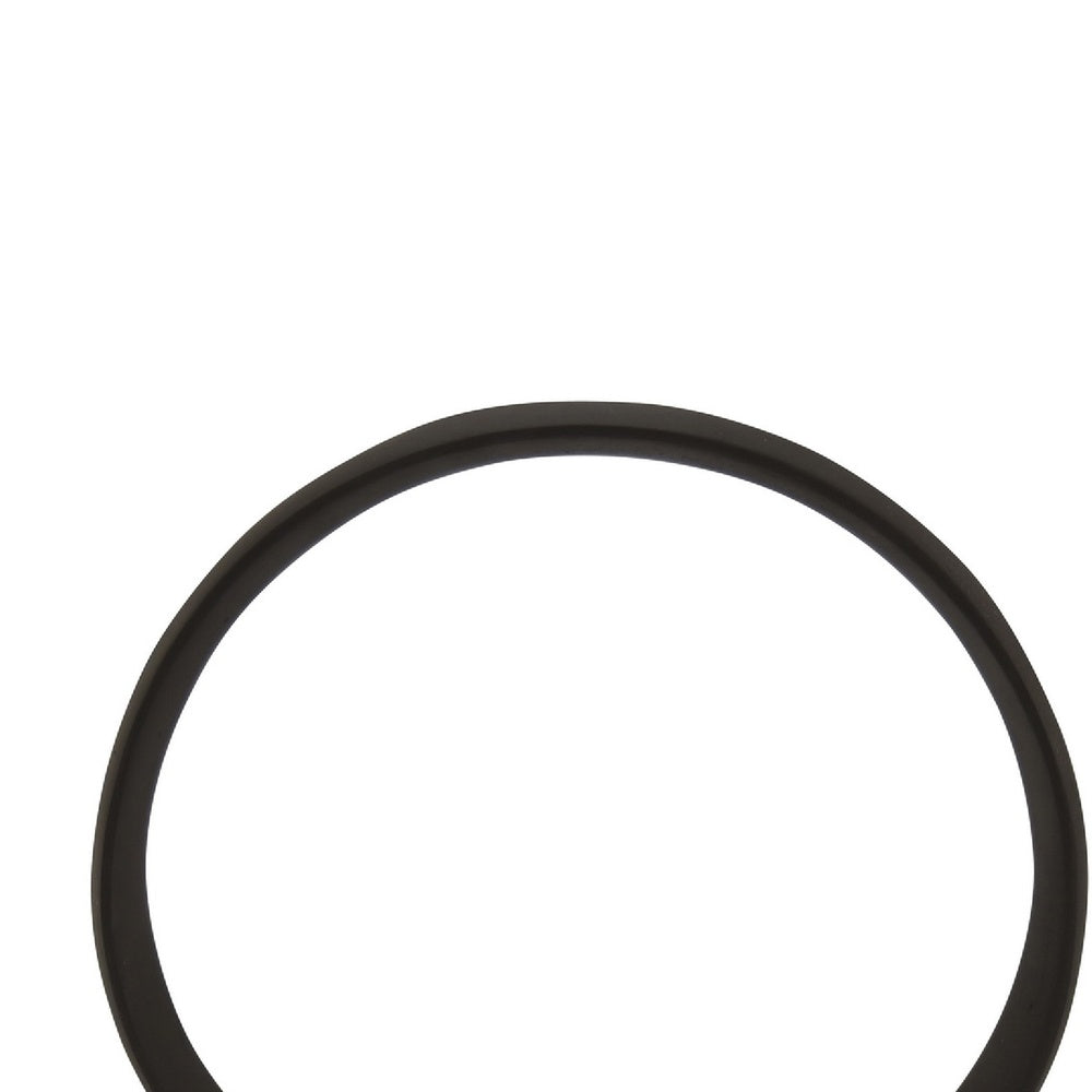 Circular Ring Sculpted Tabletop Décor Set of 2 | Matte Black Metal
