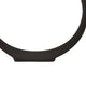Circular Ring Sculpted Tabletop Décor Set of 2 | Matte Black Metal