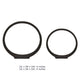 Circular Ring Sculpted Tabletop Décor Set of 2 | Matte Black Metal