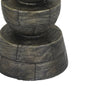 Tabletop Pillar Décor | Stacked Totem Style | Brown Resin | 13"