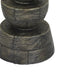 Tabletop Pillar Décor | Stacked Totem Style | Brown Resin | 13"