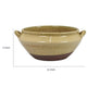 Decorative Serving Bowl | 2 Tone Rustic Brown Glazed Ceramic | 11"