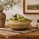 Decorative Serving Bowl | 2 Tone Rustic Brown Glazed Ceramic | 11"