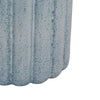 Scalloped Planter | Cylindrical Shape | Speckled Blue Ceramic 11"