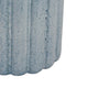 Scalloped Planter | Cylindrical Shape | Speckled Blue Ceramic 11"