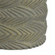 Cylindrical Planter | Raised Feather Motifs | Gray & Gold Terracotta 7"