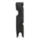 Tabletop Decor | Pillar C&le St& | Geometric Cutouts | Black Resin 21"