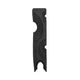Tabletop Decor | Pillar C&le St& | Geometric Cutouts | Black Resin 21"