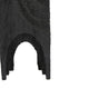 Tabletop Decor | Pillar C&le St& | Geometric Cutouts | Black Resin 21"
