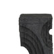 Tabletop Decor | Pillar C&le St& | Geometric Cutouts | Black Resin 21"