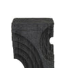 Tabletop Decor | Pillar C&le St& | Geometric Cutouts | Black Resin 21"