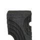 Tabletop Decor | Pillar C&le St& | Geometric Cutouts | Black Resin 21"