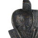 Tabletop Decor | Cubist Style Sculpture w Base | Dark Gray Resin 11"