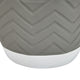 Decorative Planter | Chevron Design | Gray & White 7" Terracotta