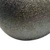 Decorative Ball Orb Set of 3 | Cross-Hatched Texture | Antique Silver Ceramic