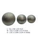 Decorative Ball Orb Set of 3 | Cross-Hatched Texture | Antique Silver Ceramic