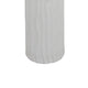 Asmi Decorative Vase | 2-Tier Design | Wavy Ribbed White Ceramic 14"