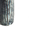 Asmi Decorative Vase | 2-Tier Design | Ribbed Brown & Gray Ceramic 14"