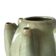Tulipiere Vase | Crackled Texture | Sage Green & Brown Ceramic 9"