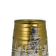 Gold Drip Vase | Ribbed Texture | Distress Gray & White Ceramic 14"