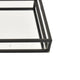 Shaya Rectangular Tray | Gallery Frame w Rails | Glass | Black Metal 16"