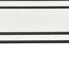 Shaya Rectangular Tray | Gallery Frame w Rails | Glass | Black Metal 16"