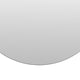 Decorative Wall Mirror | 20" Round Frameless | Brown Faux Leather Strap