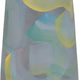 Riya Decorative Vase | Abstract Watercolor Art | Blue Ceramic 14"