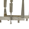 5 Arm C&le Holder | Asymmetrical Geometric Style | Silver Metal 16"