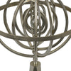 Tabletop Decor | Armillary Sphere w Globe | Polished Silver Metal 15"