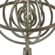 Tabletop Decor | Armillary Sphere w Globe | Polished Silver Metal 15"