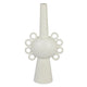 Orin Multi-Tier Sculptural Vase | Loop H&les White Speckled Ceramic 18"