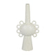Orin Multi-Tier Sculptural Vase | Loop H&les White Speckled Ceramic 18"