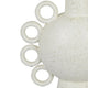 Orin Multi-Tier Sculptural Vase | Loop H&les White Speckled Ceramic 18"