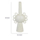Orin Multi-Tier Sculptural Vase | Loop H&les White Speckled Ceramic 18"