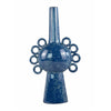 Orin Multi-Tier Sculptural Vase | Loop H&les Blue Speckled Ceramic 18"
