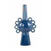 Orin Multi-Tier Sculptural Vase | Loop H&les Blue Speckled Ceramic 18"