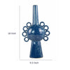 Orin Multi-Tier Sculptural Vase | Loop H&les Blue Speckled Ceramic 18"