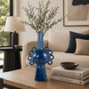 Orin Multi-Tier Sculptural Vase | Loop H&les Blue Speckled Ceramic 18"