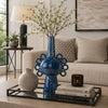 Orin Multi-Tier Sculptural Vase | Loop H&les Blue Speckled Ceramic 18"