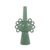 Orin Multi-Tier Sculptural Vase | Loop H&les Green Speckled Ceramic 18"