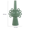 Orin Multi-Tier Sculptural Vase | Loop H&les Green Speckled Ceramic 18"