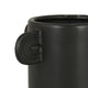Dere Capsule Vase | Lug H&les | Pedestal | Matte Black Ceramic 16"