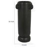 Dere Capsule Vase | Lug H&les | Pedestal | Matte Black Ceramic 16"