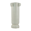 Dere Capsule Vase | Lug H&les | Pedestal | Matte White Ceramic 16"