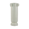 Dere Capsule Vase | Lug H&les | Pedestal | Matte White Ceramic 16"