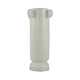 Dere Capsule Vase | Lug H&les | Pedestal | Matte White Ceramic 16"